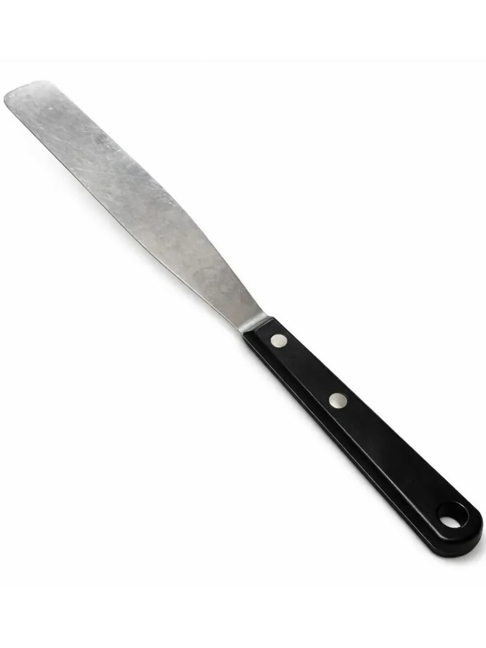 Flint Arrowhead Icing Spatula Vintage Stainless Steel Black Handle USA Cake Tool